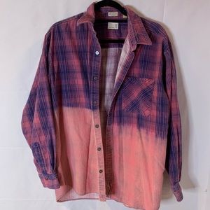 Urban Outfitters pink & purple flannel
